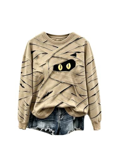 Women's Lace-Up Eye Print Casual Hoodie