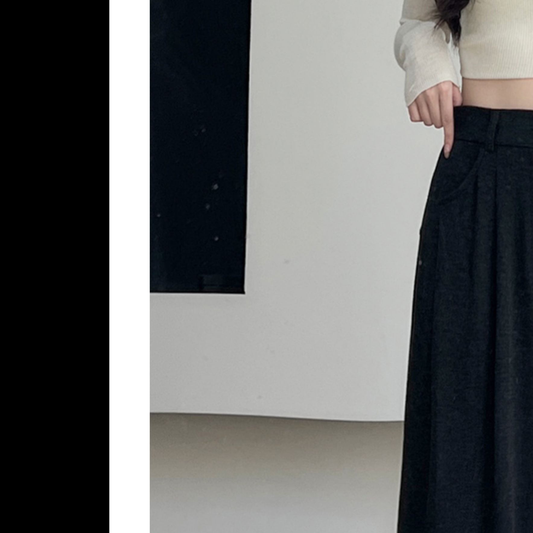 Women's Plus Size High-Waist Wide-Leg Suit Pants Japanese Style Draped Straight Loose Casual