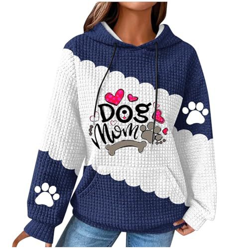 Women's Heart & Cute Dog Paw Print Hoodie