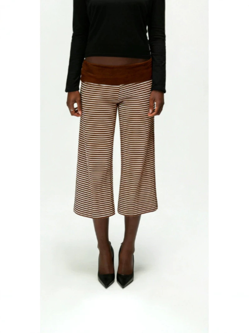 Women's Casual Capri Pants Loose Fit Polyester