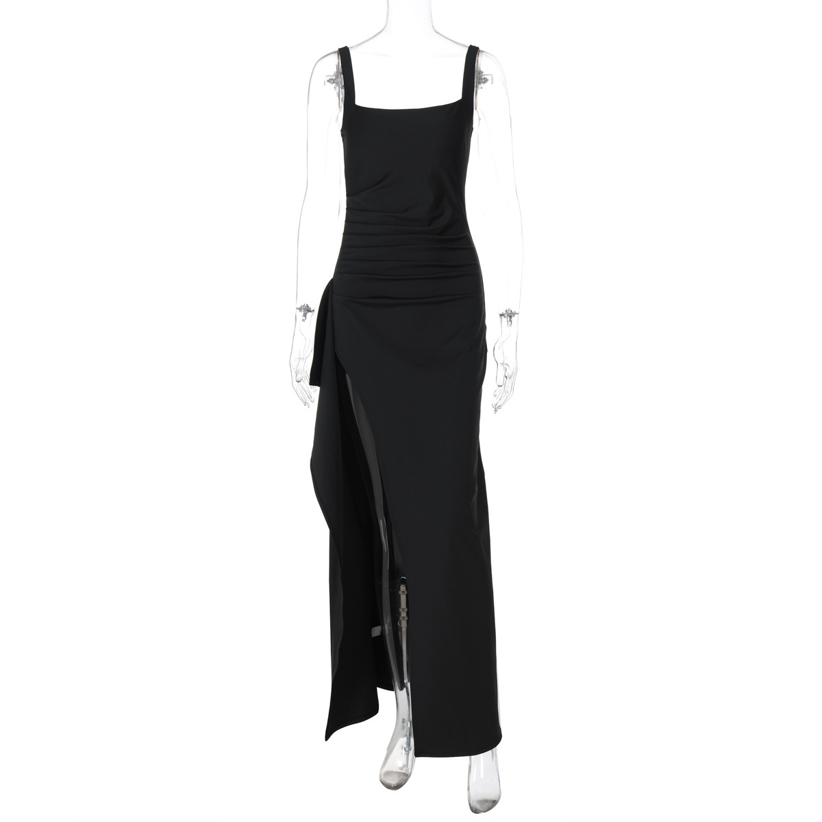 Women's Sleeveless Backless High Slit Maxi Dress