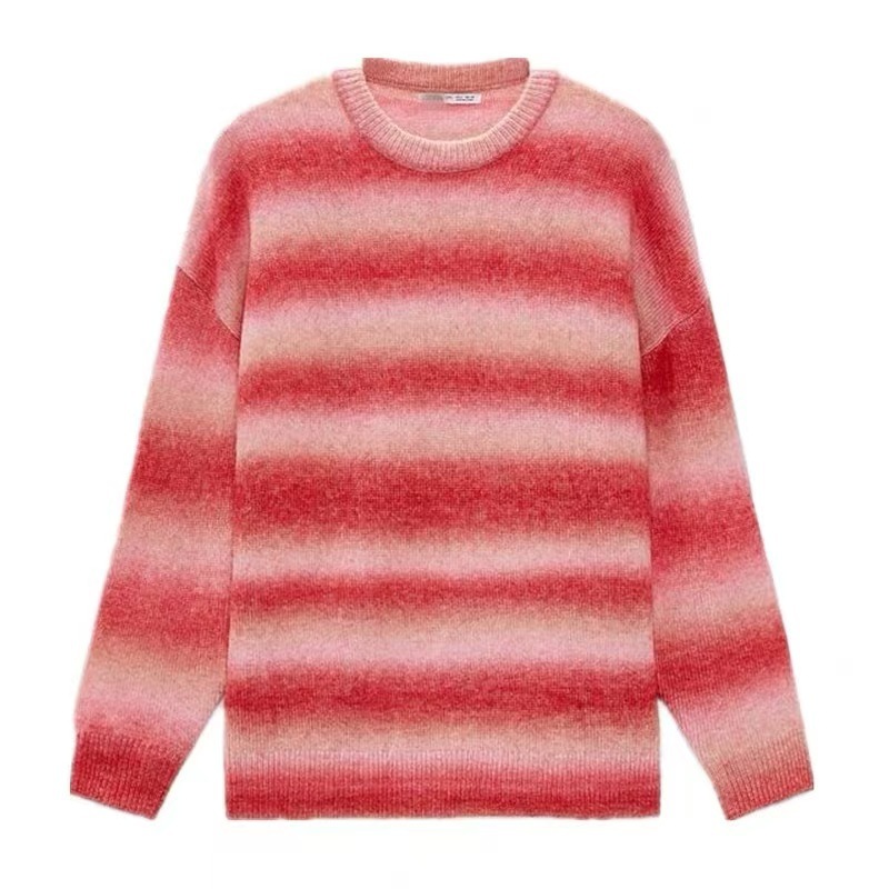 Trendy Color-Block Lazy Style Women's Sweater