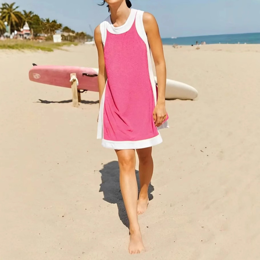 Women's Colorblock Sleeveless Top and Shorts Set