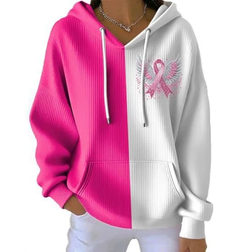 Women's Ribbon Wing Colorblock Print Casual Sweatshirt