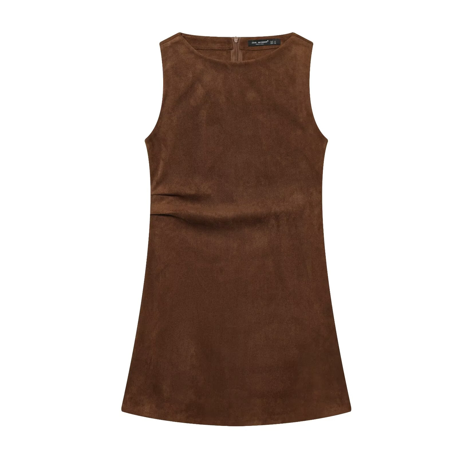 Women's Off-Shoulder Suede-Feel Short Dress