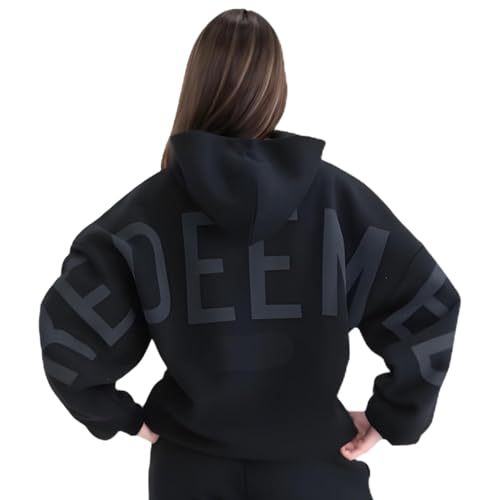 Women's Letter Print Hooded Sweatshirt