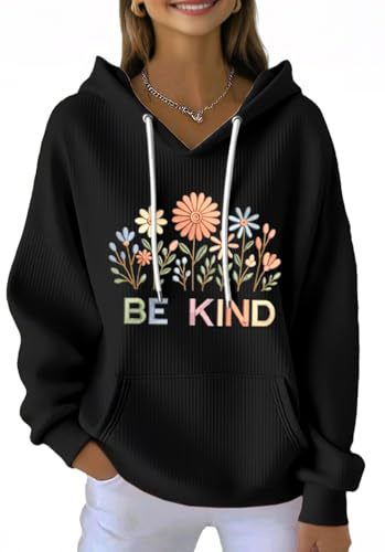 Women's Floral Print Casual Hoodie