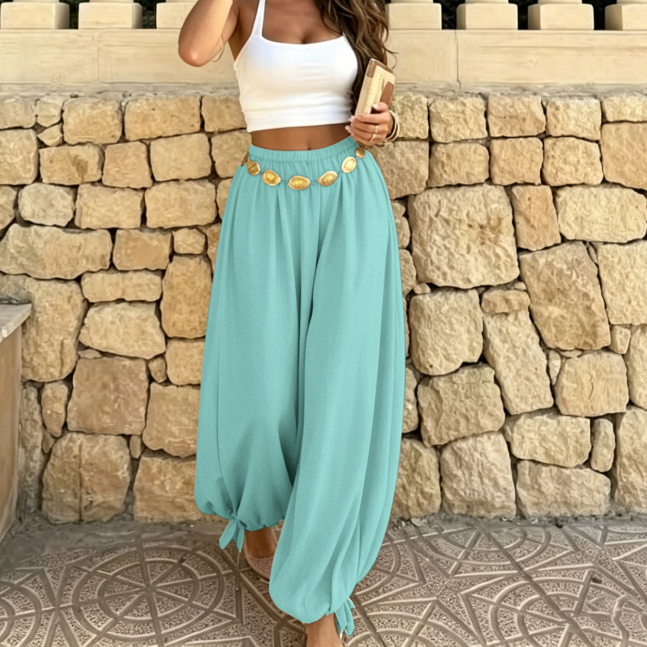 Women's Casual Loose Vintage Lantern Pants