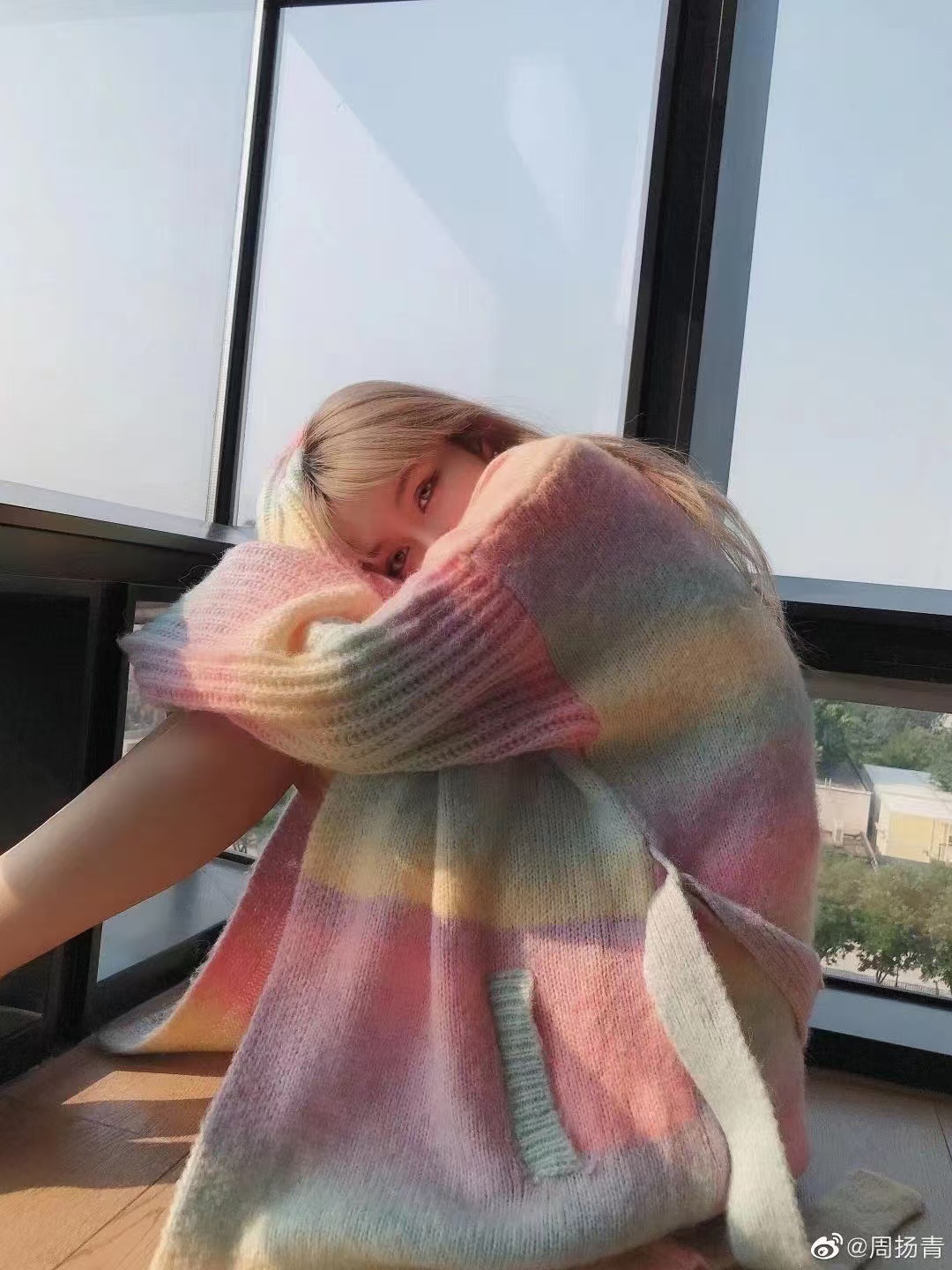 Trendy Color-Block Lazy Style Women's Sweater