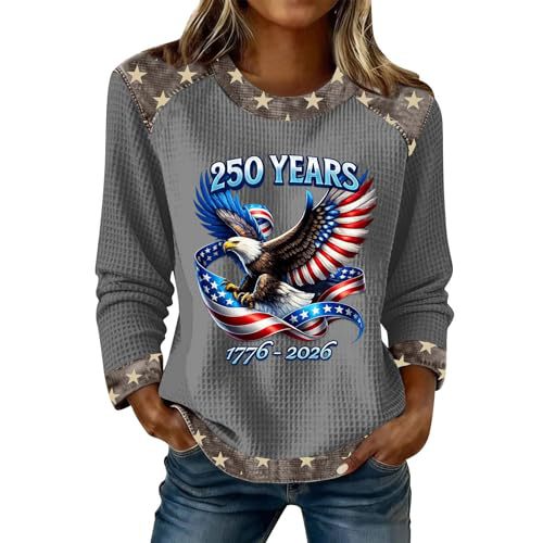 Women's Eagle Letter Print Crewneck Sweatshirt
