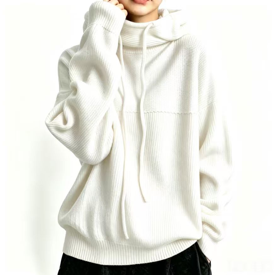 Women's Solid Color Loose Fit Pullover Sweater