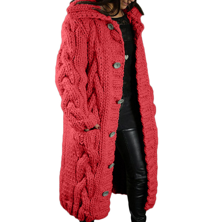 Women's Plus Size Open Front Cardigan Sweater with Pockets