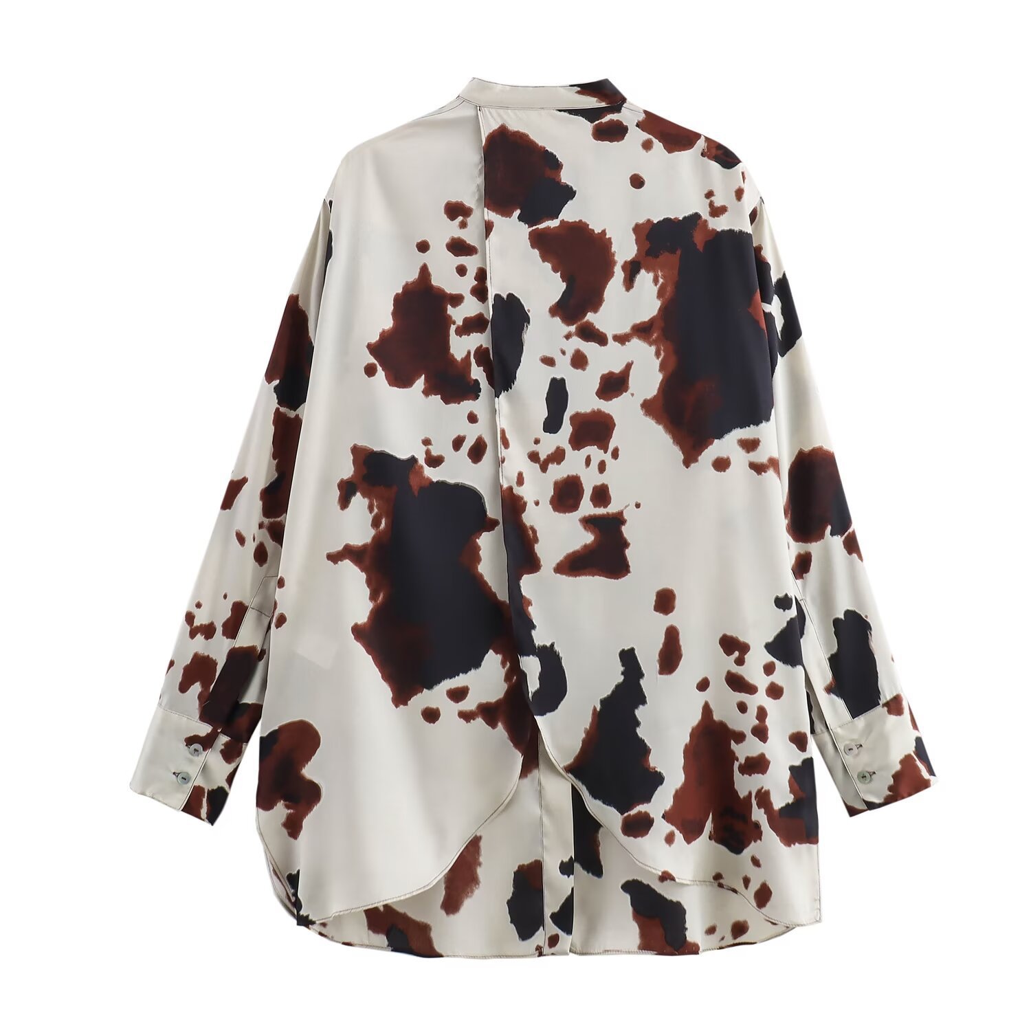 Women's Animal Print Shirt and Pants Set Long Sleeve