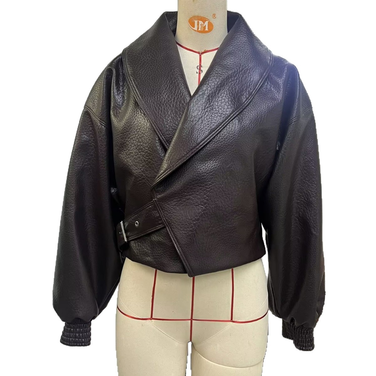 Women's V-Neck Tie-Front Jacket Coat
