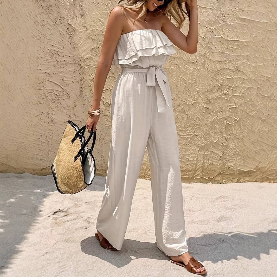 Women's High-Waist Wide-Leg Drawstring Pants