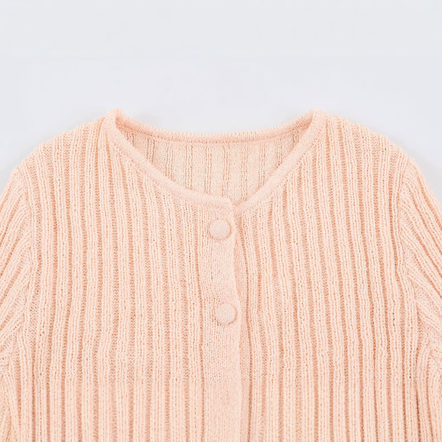 Women's Fringe Knit Pullover Top Slim Fit V-Neck Long Sleeve