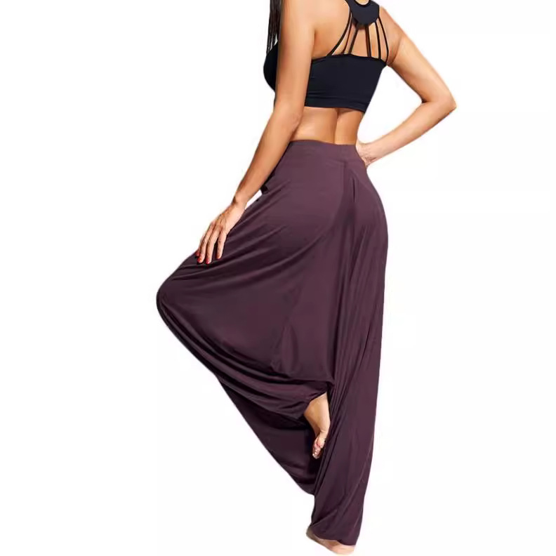 Relaxed Bohemian Balloon Pants Drop Crotch Harem Pants