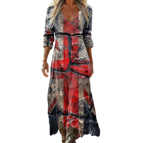 Women's Striped Floral Print Ruched Midi Dress