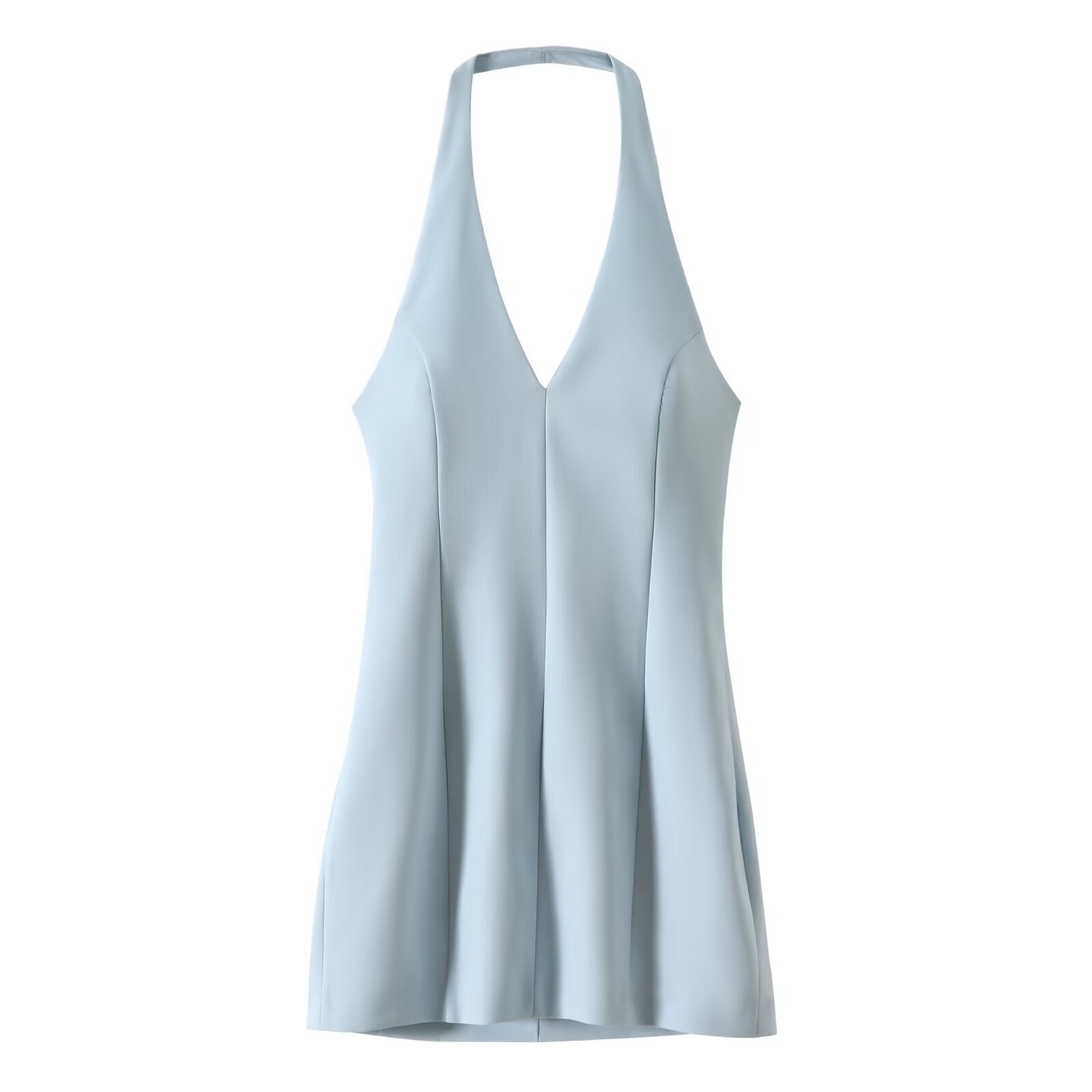 Women's Sleeveless Halter Bodycon Dress with Open Back