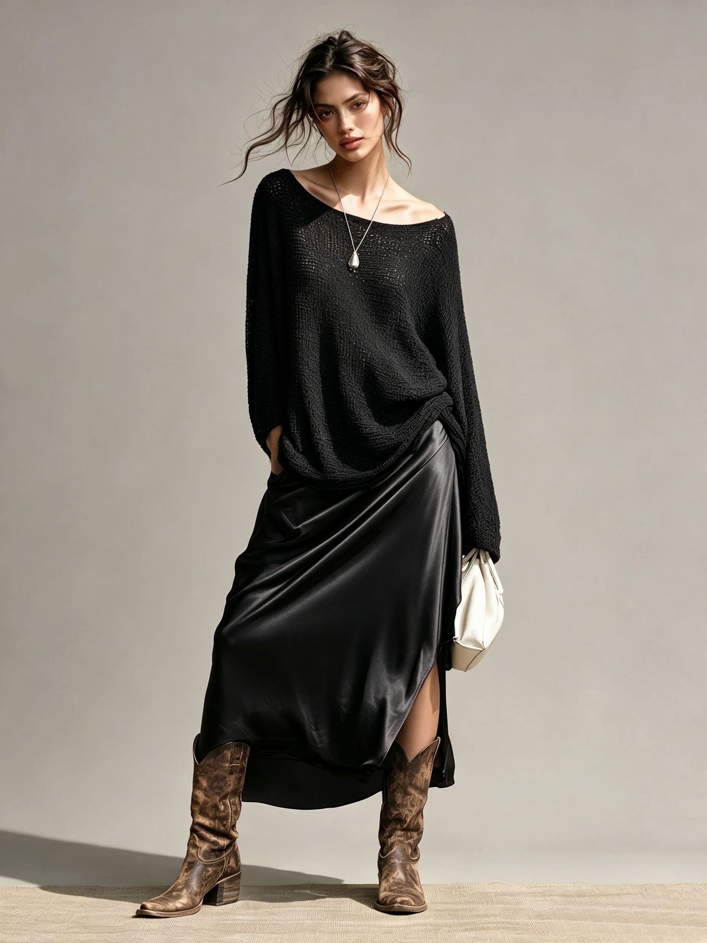 Women's Bohemian Off-Shoulder Top with Batwing Sleeves