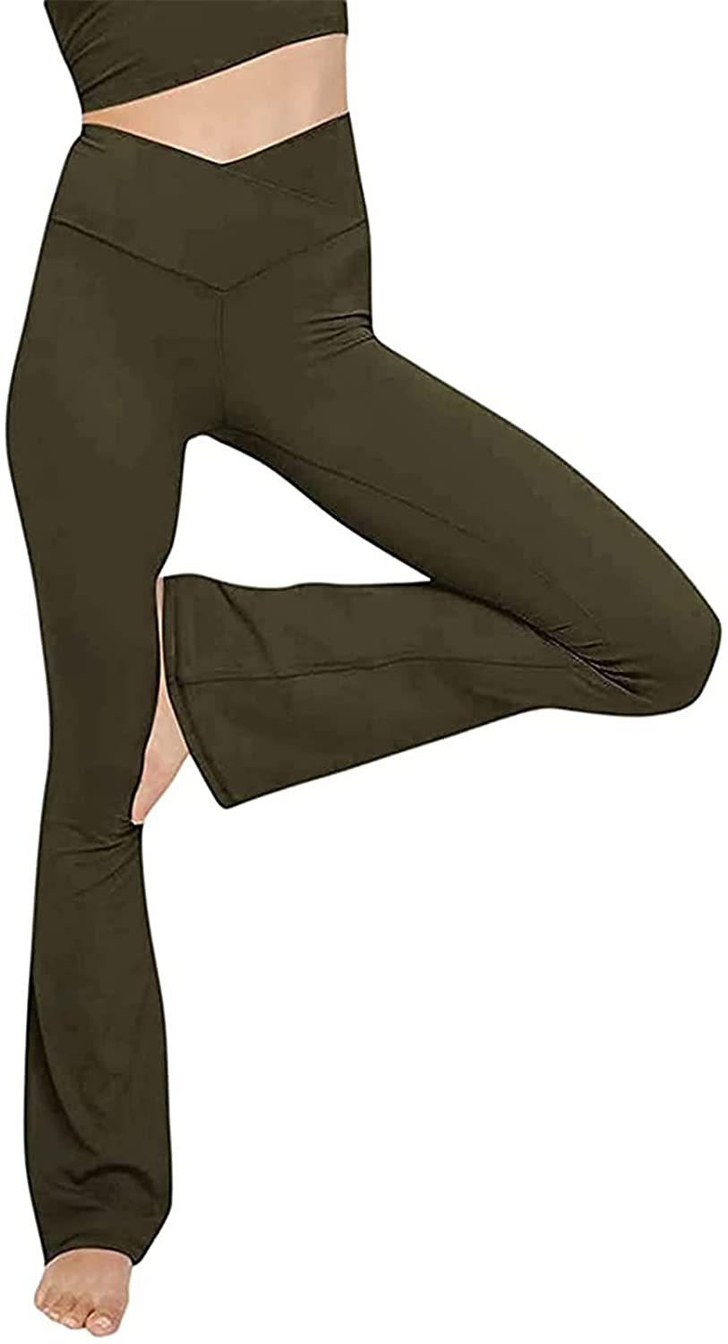 High-Waist Loose Yoga Pants Comfortable Casual Woven Polyester