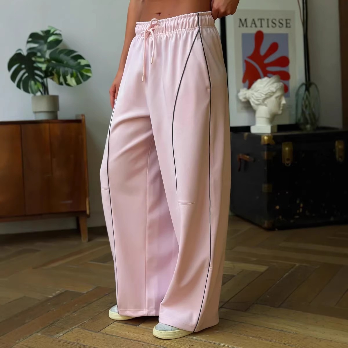 Women's Y2K Streetwear Drawstring Wide-Leg Pants