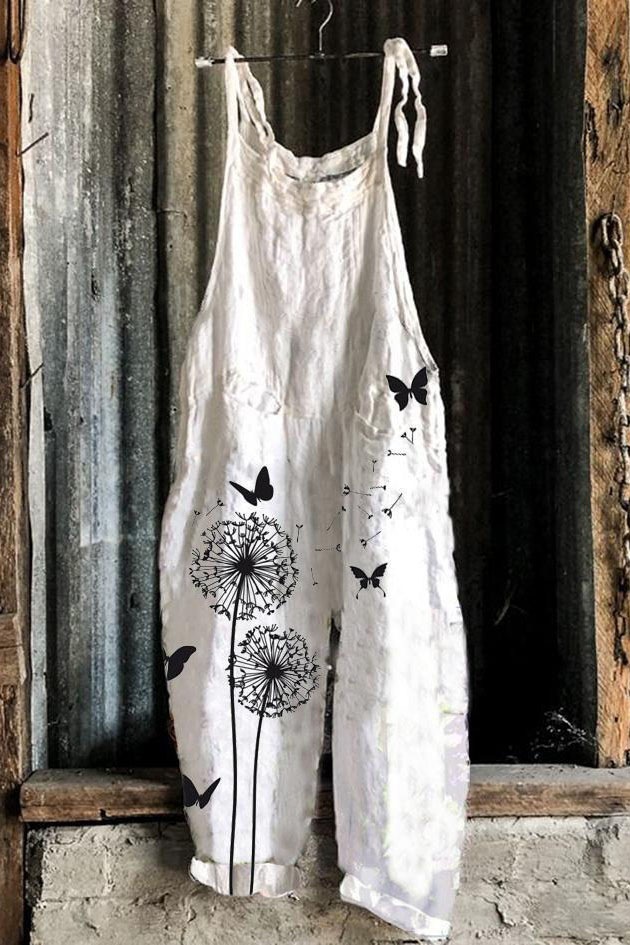 Sweet Floral Print Wide-Leg Jumpsuit