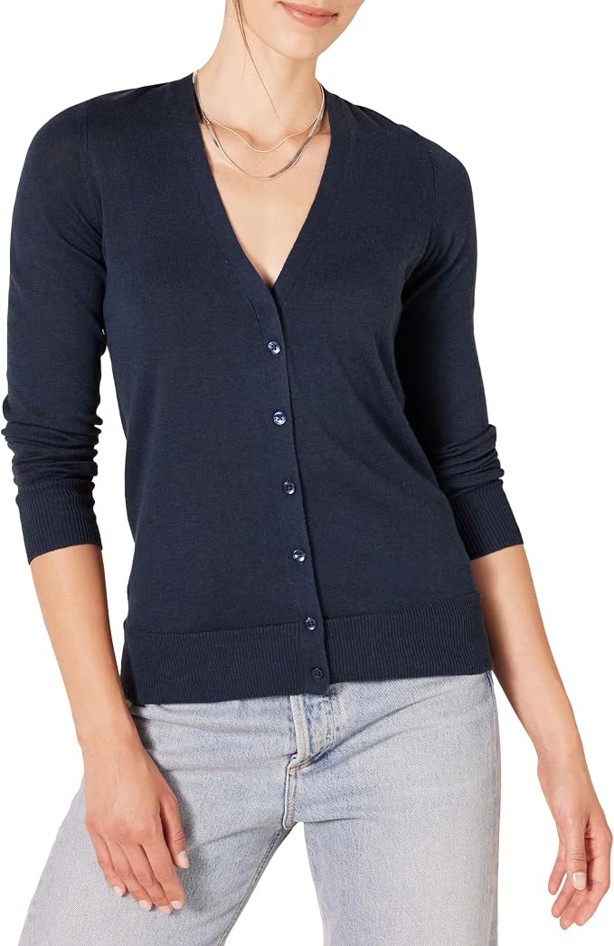Women's Knit Single-Breasted Long-Sleeve Cardigan Sweater
