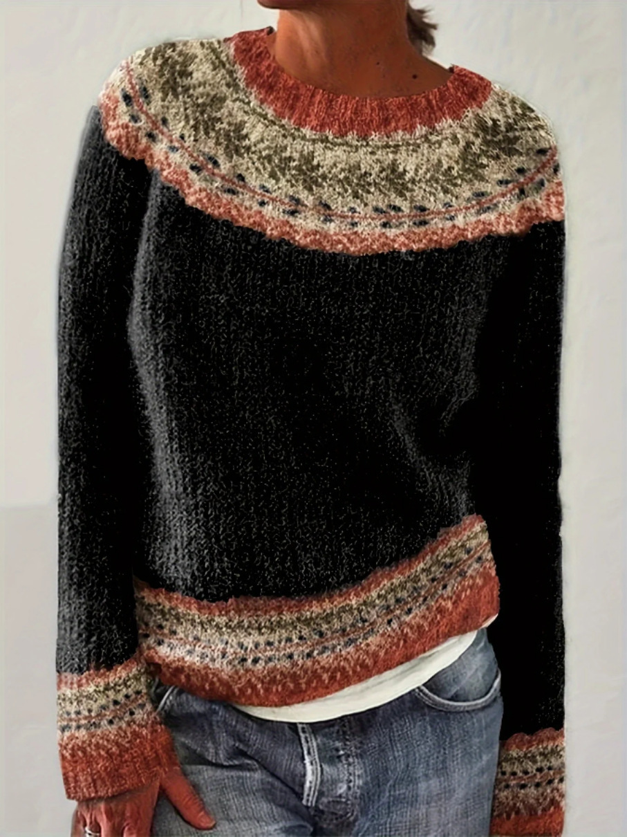 Women's Mystic Ancient Tribal Print Crewneck Sweatshirt