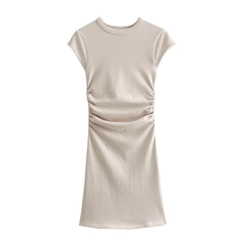 Women's Round Neck Slim Fit Knit Dress