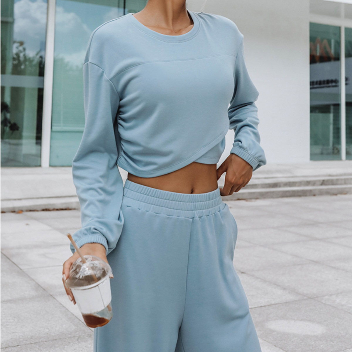 Women's Fall Winter Casual Sportswear Hoodie and Pants Two-Piece Set