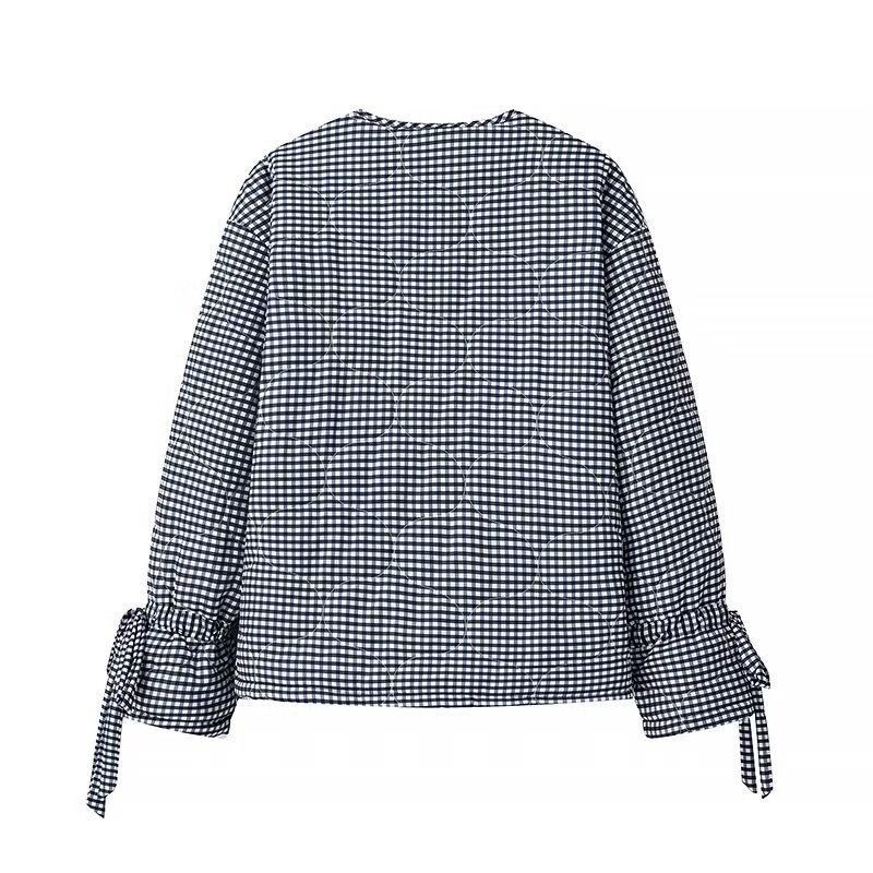 Reversible Plaid Padded Cotton Jacket