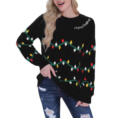Women's Christmas Snowman Print Crewneck Sweatshirt