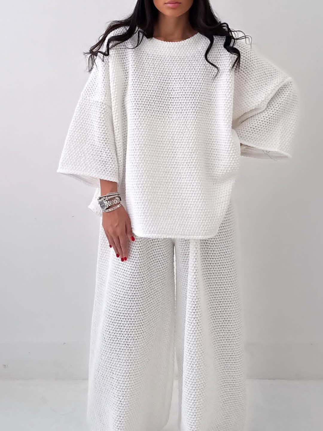 Women's Two-Piece T-Shirt and Pants Set Relaxed Loungewear