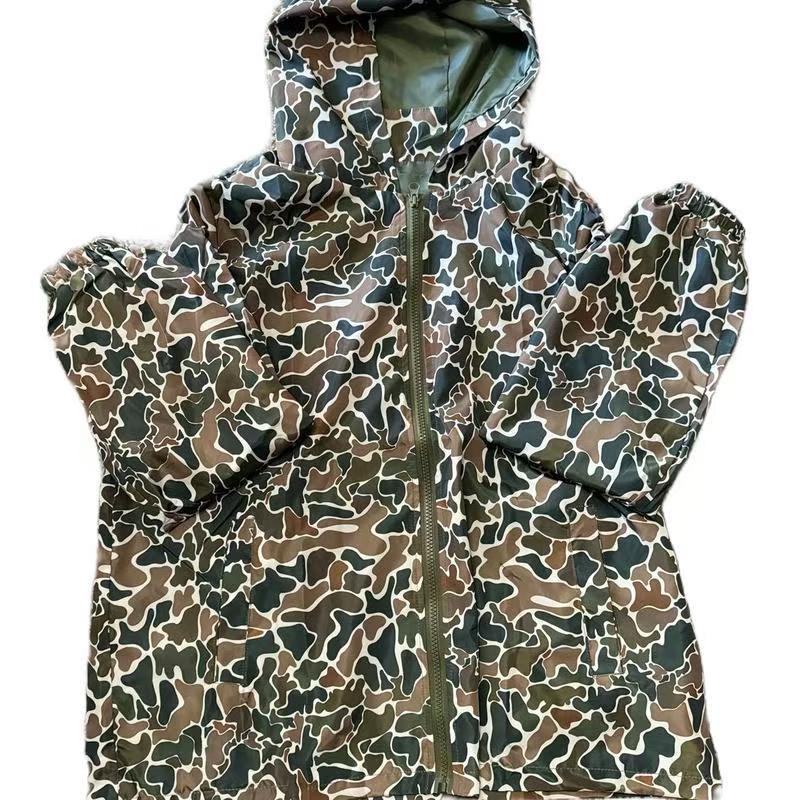 Women's Camo Hooded Zip-Up Sweatshirt Jacket with Pockets