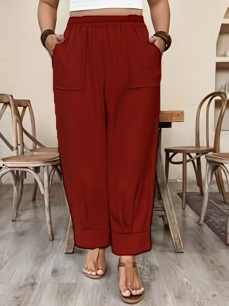 Women's Casual Loose Wide-Leg Carrot Pants