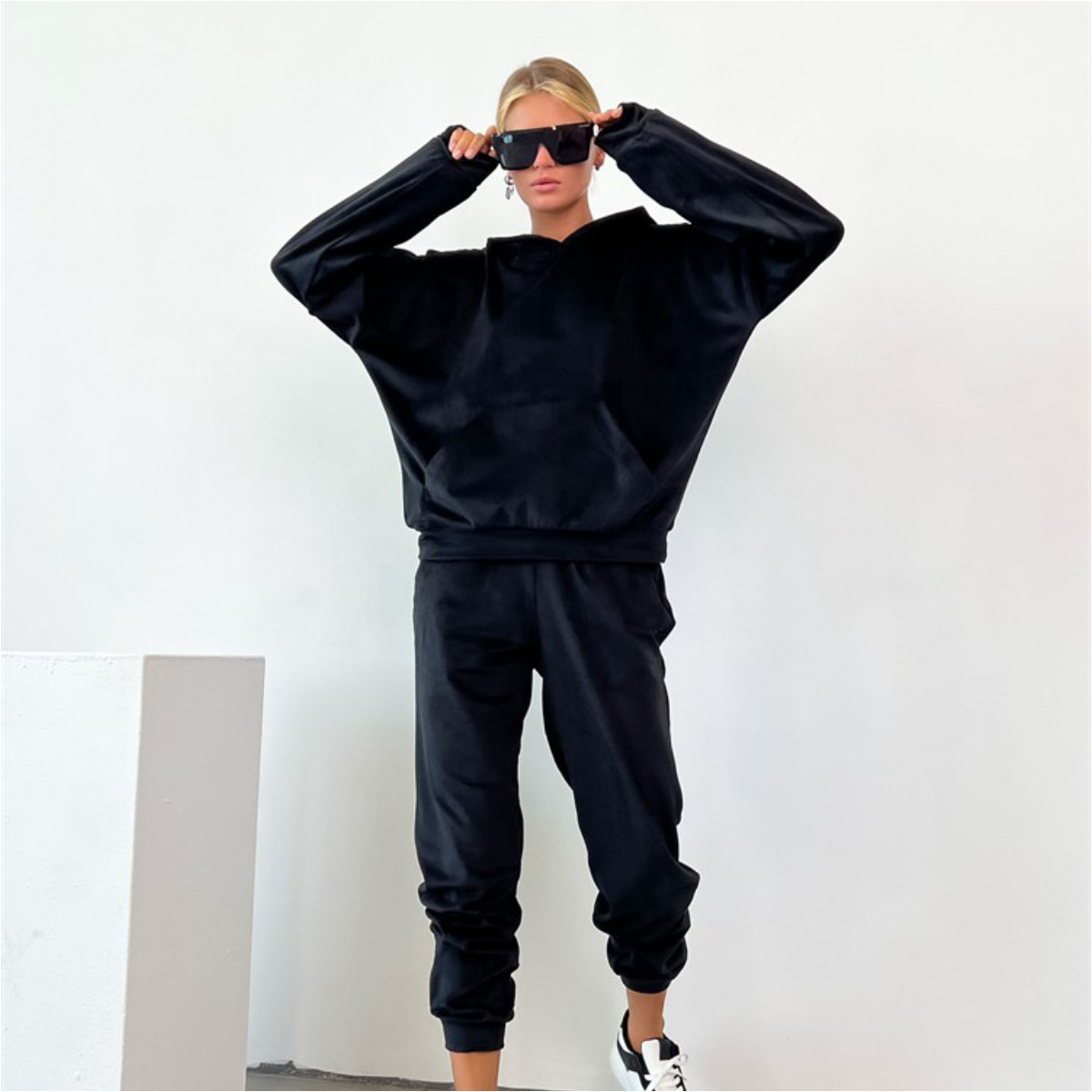Women's Spring Casual Pullover Hoodie and Pants Set