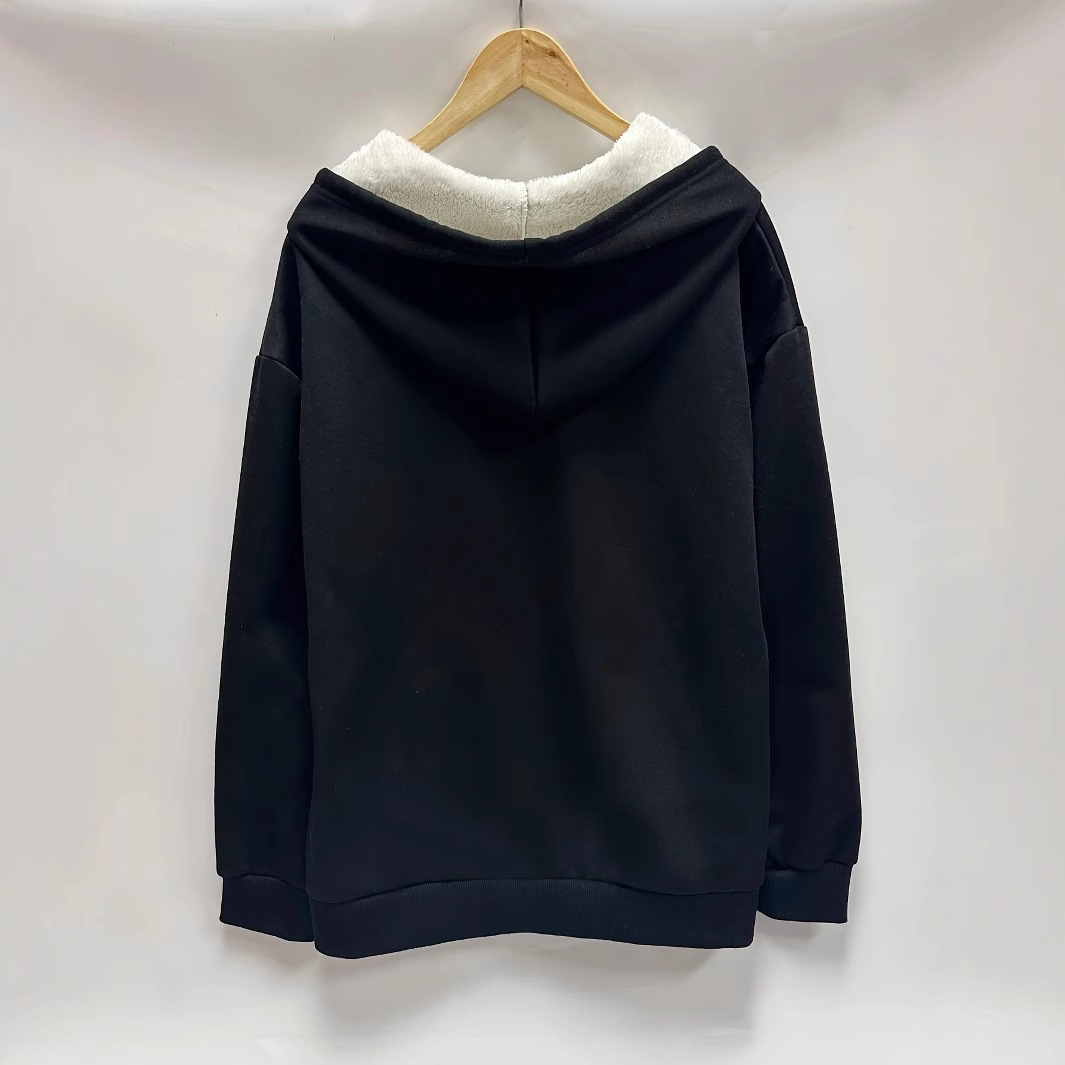 Women's Winter Warm Fleece Hooded Zip-Up Sweatshirt Jacket