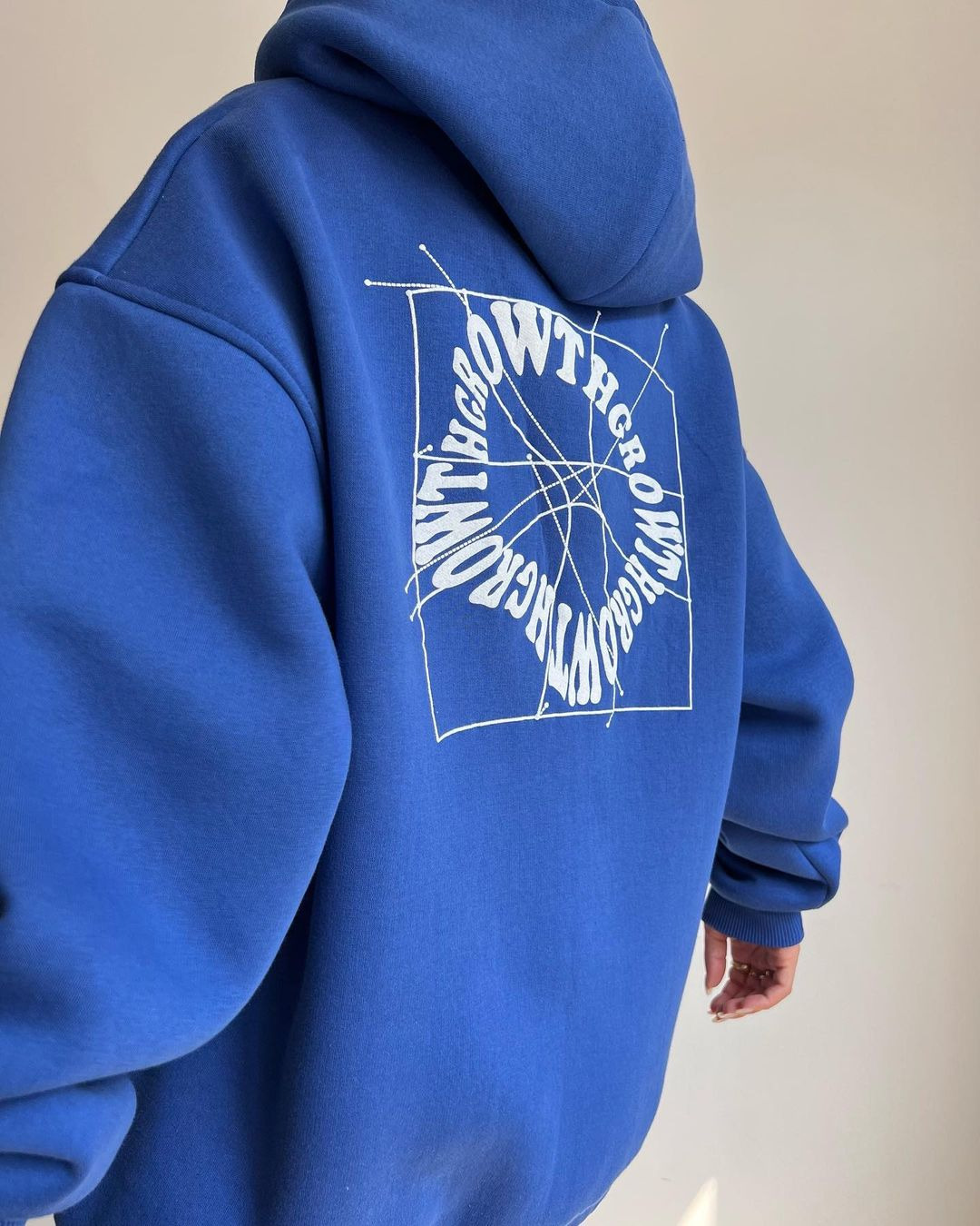 Women's Letter Print Hooded Pullover Sweatshirt