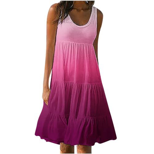 Women's Floral Print Ruched Bodycon Midi Dress Sleeveless Round Neck