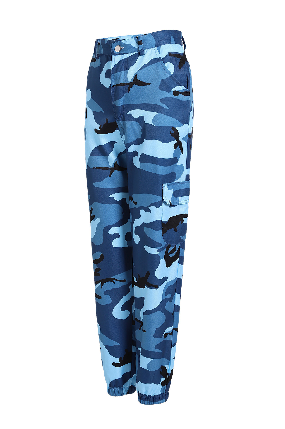 Camouflage Cargo Denim Harem Pants