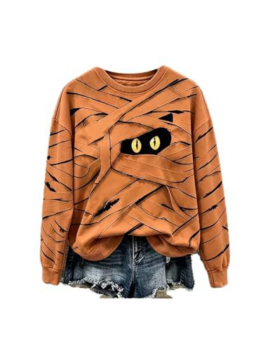 Women's Lace-Up Eye Print Casual Hoodie