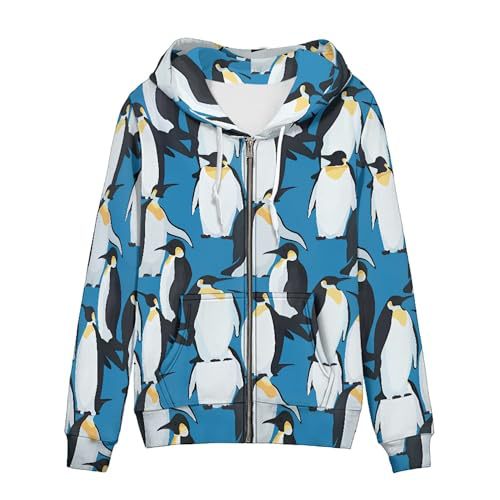 Women's Animal & Floral Print Hoodie Long Sleeve Crewneck