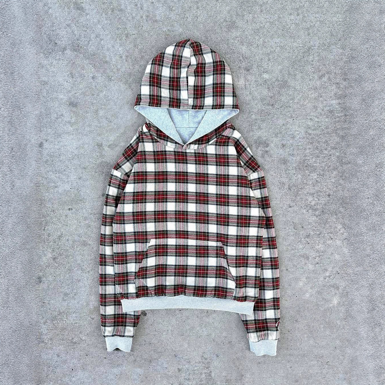 American High Street Reversible Plaid Hoodie