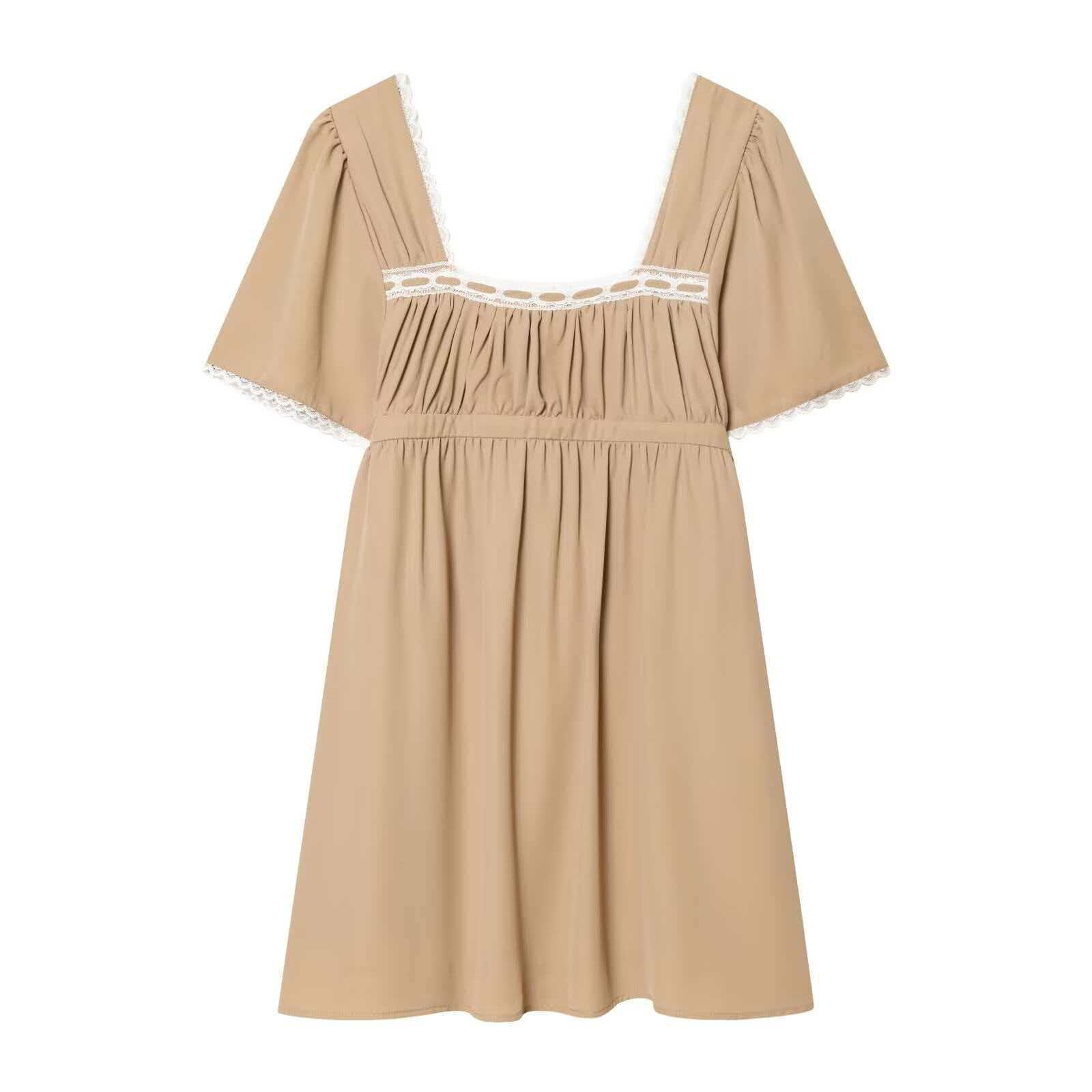 Women's Summer Lace Panel Slimming Dress