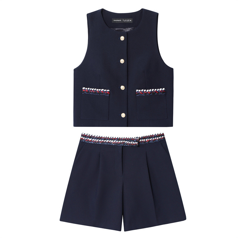 Women's Lace Trim Cami and Casual Shorts Set