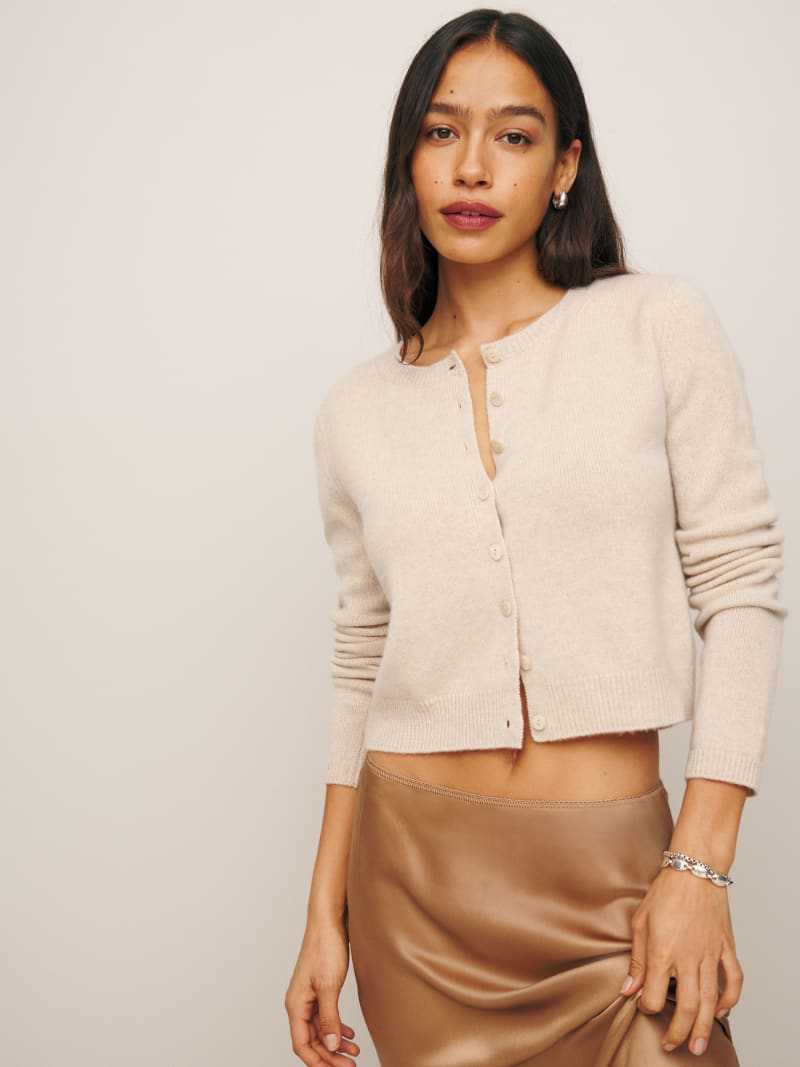 Women's Long Sleeve Button-Up Knit Cardigan