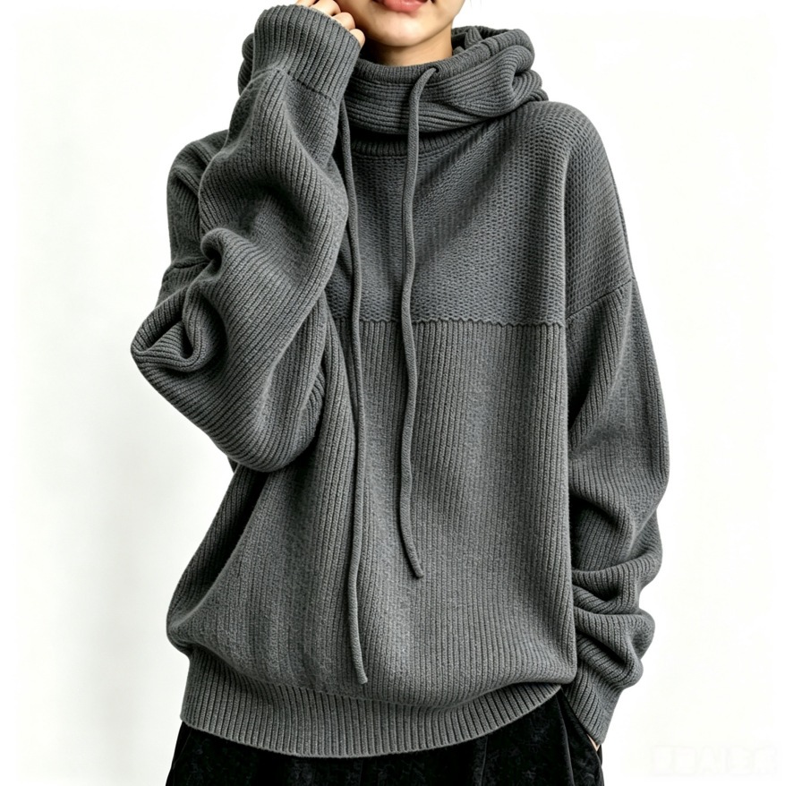 Women's Solid Color Loose Fit Pullover Sweater