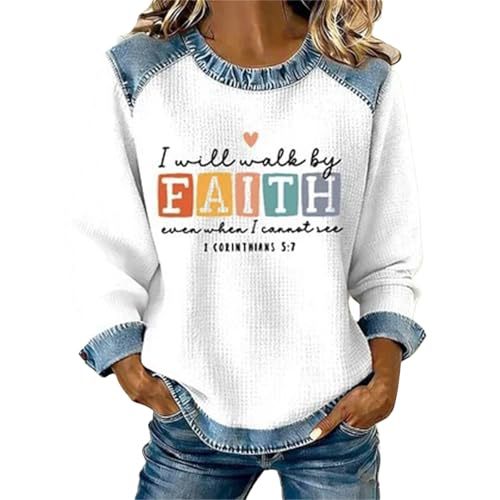 Women's USA Flag Star Print Sweatshirt