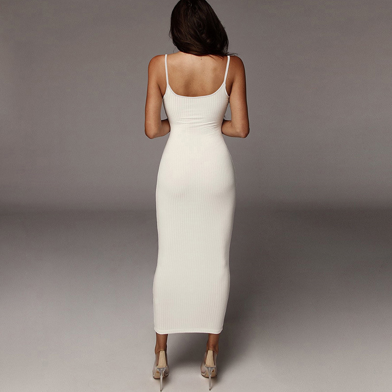 Color-Block Sleeveless Bodycon Midi Dress